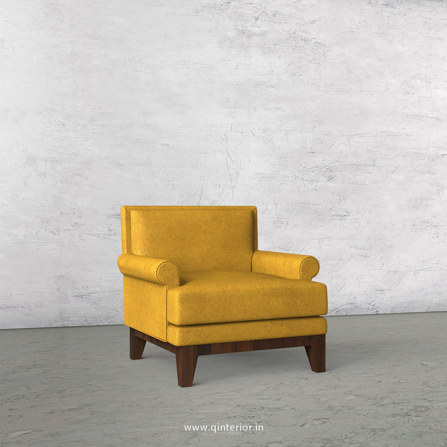 Aviana 1 Seater Sofa in Fab Leather Fabric - SFA001 FL18