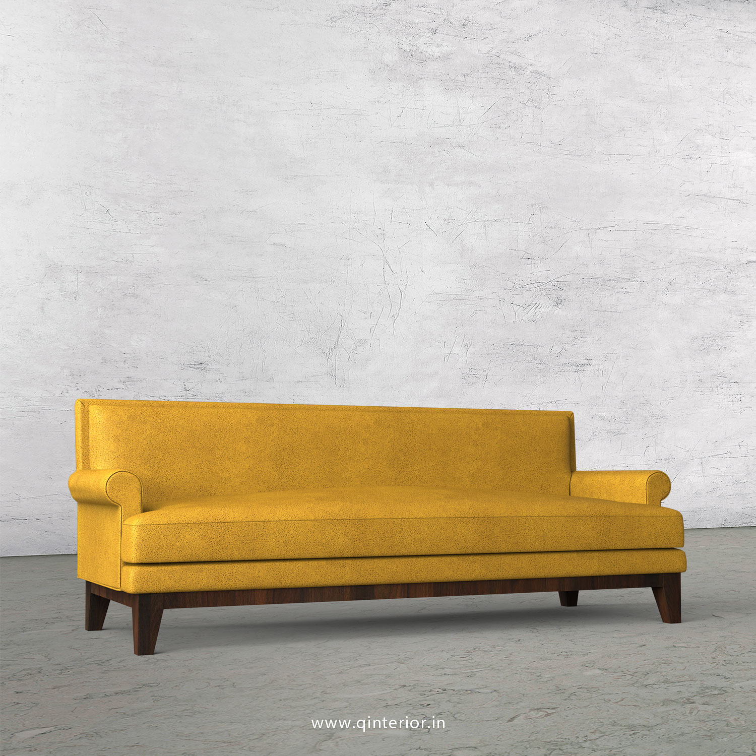 Aviana 3 Seater Sofa in Fab Leather Fabric - SFA001 FL18