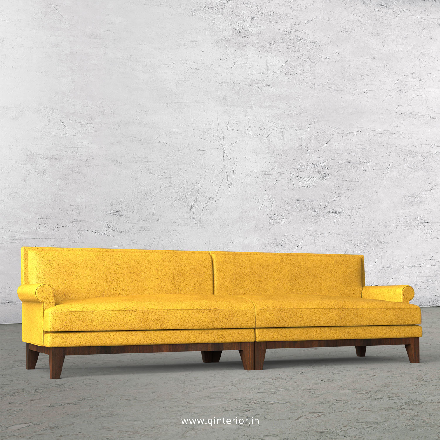 Aviana 4 Seater Sofa in Fab Leather Fabric - SFA001 FL18