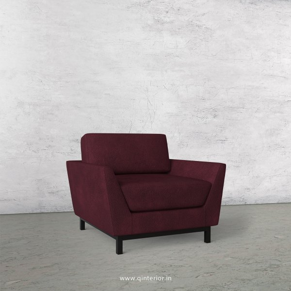 Blitz 1 Seater Sofa in Fab Leather Fabric - SFA002 FL12