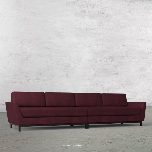 Blitz 4 Seater Sofa in Fab Leather Fabric - SFA002 FL12
