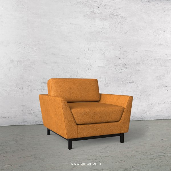 Blitz 1 Seater Sofa in Fab Leather Fabric - SFA002 FL14