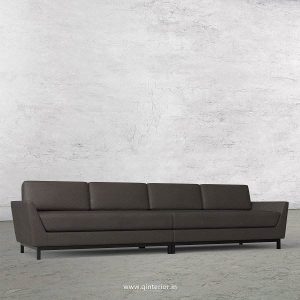 Blitz 4 Seater Sofa in Fab Leather Fabric - SFA002 FL15