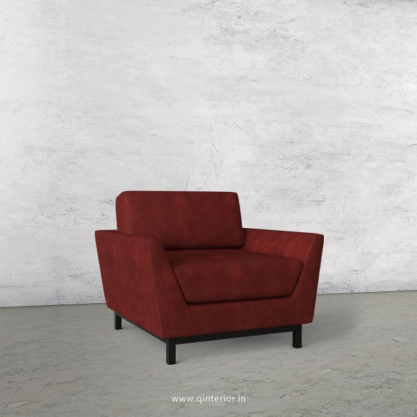 Blitz 1 Seater Sofa in Fab Leather Fabric - SFA002 FL17