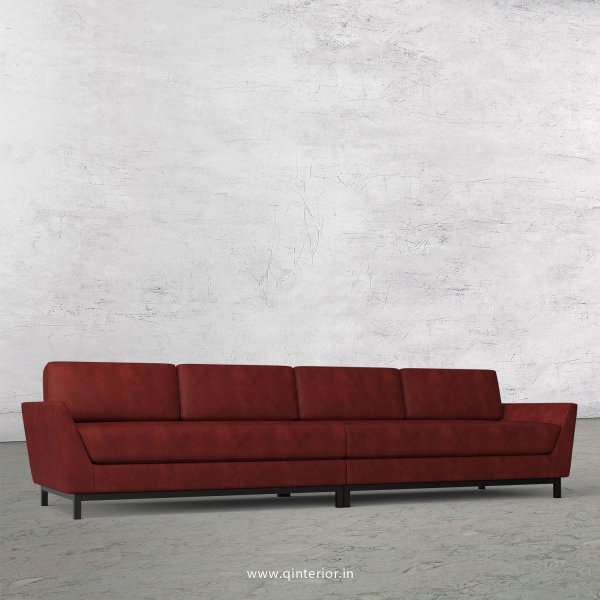 Blitz 4 Seater Sofa in Fab Leather Fabric - SFA002 FL17