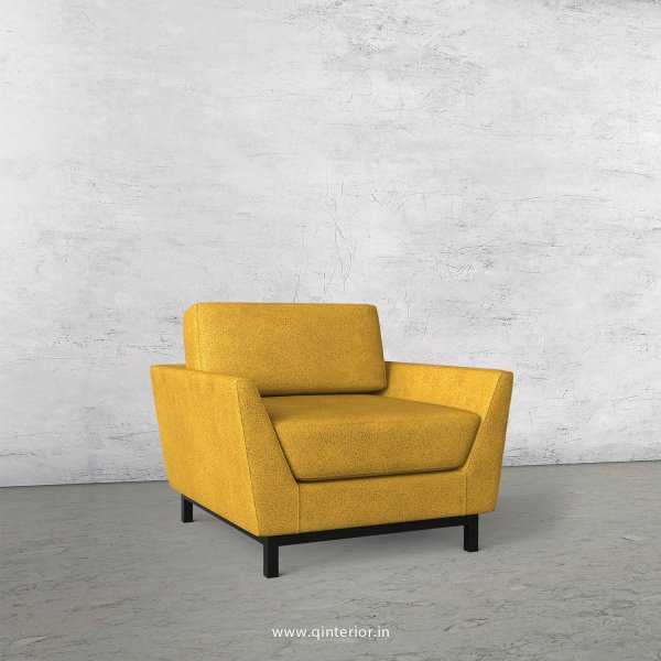 Blitz 1 Seater Sofa in Fab Leather Fabric - SFA002 FL18