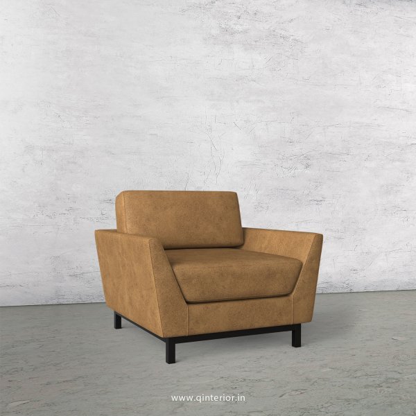 Blitz 1 Seater Sofa in Fab Leather Fabric - SFA002 FL02