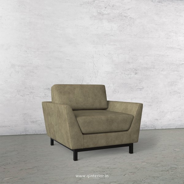 Blitz 1 Seater Sofa in Fab Leather Fabric - SFA002 FL03