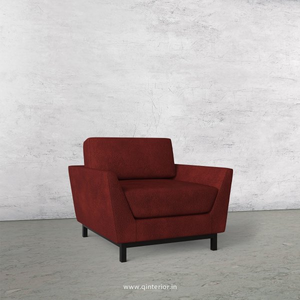 Blitz 1 Seater Sofa in Fab Leather Fabric - SFA002 FL08