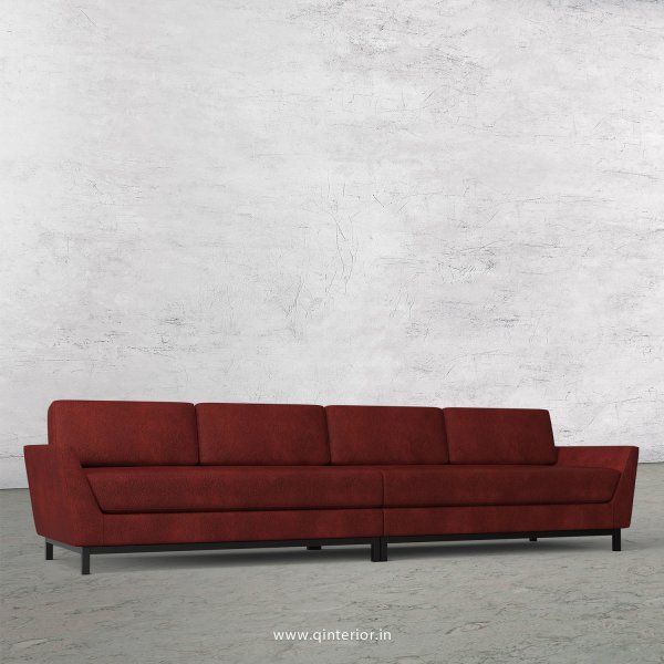 Blitz 4 Seater Sofa in Fab Leather Fabric - SFA002 FL08