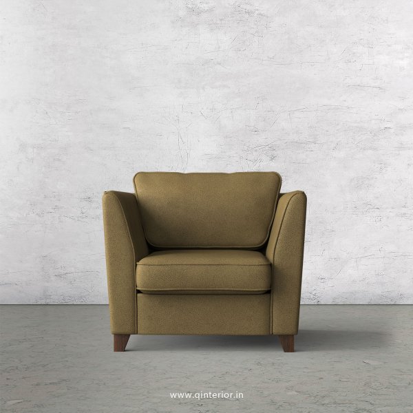KINGSTONE 1 Seater Sofa in Fab Leather Fabric - SFA004 FL01