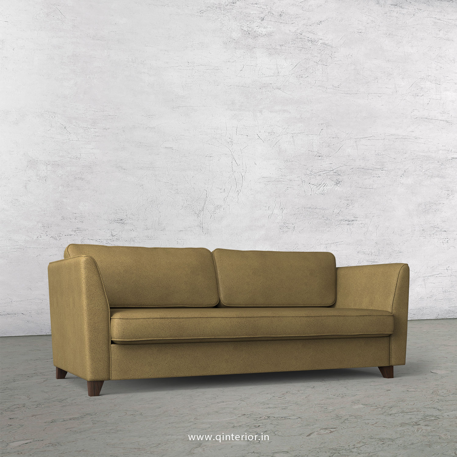 KINGSTONE 3 Seater Sofa in Fab Leather Fabric - SFA004 FL01