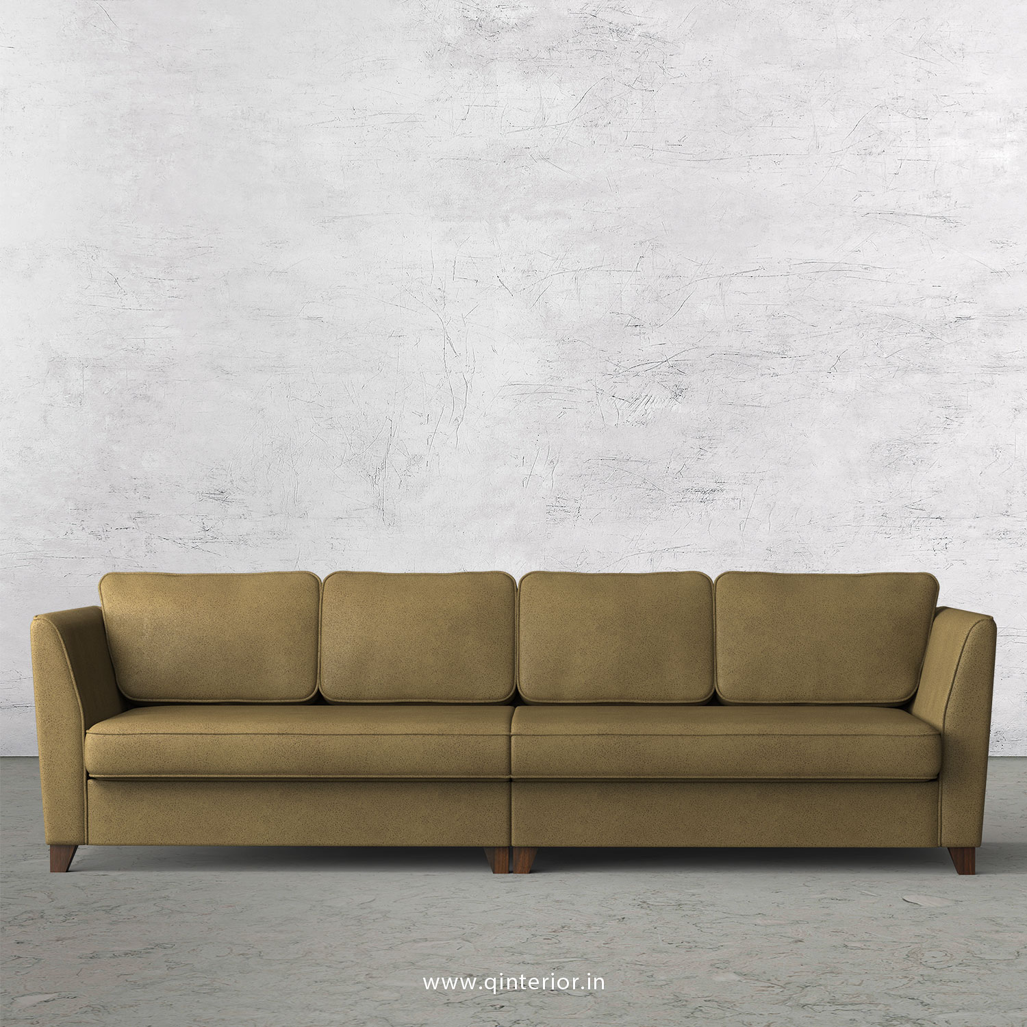 Kingstone 4 Seater Sofa in Fab Leather Fabric - SFA004 FL01