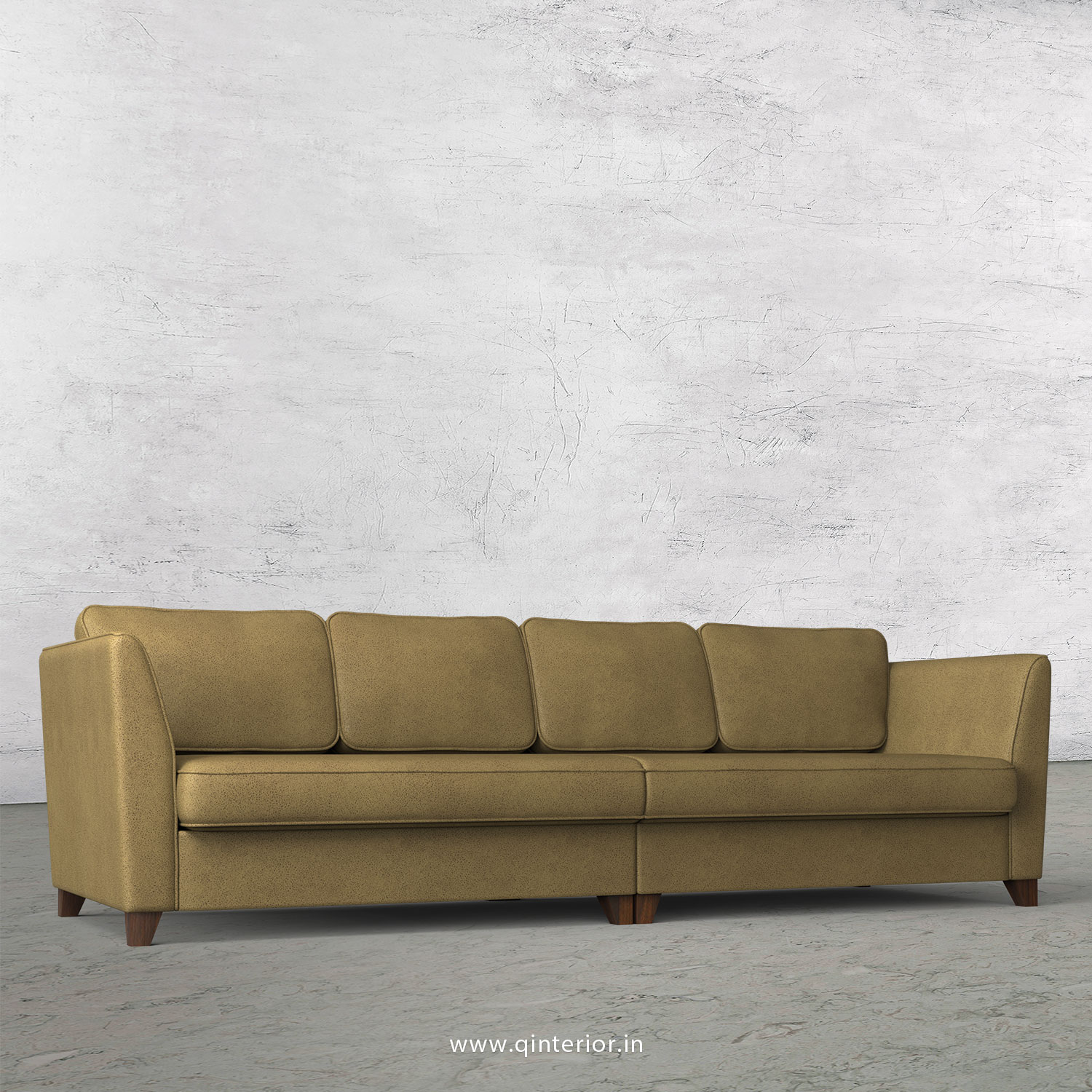 Kingstone 4 Seater Sofa in Fab Leather Fabric - SFA004 FL01
