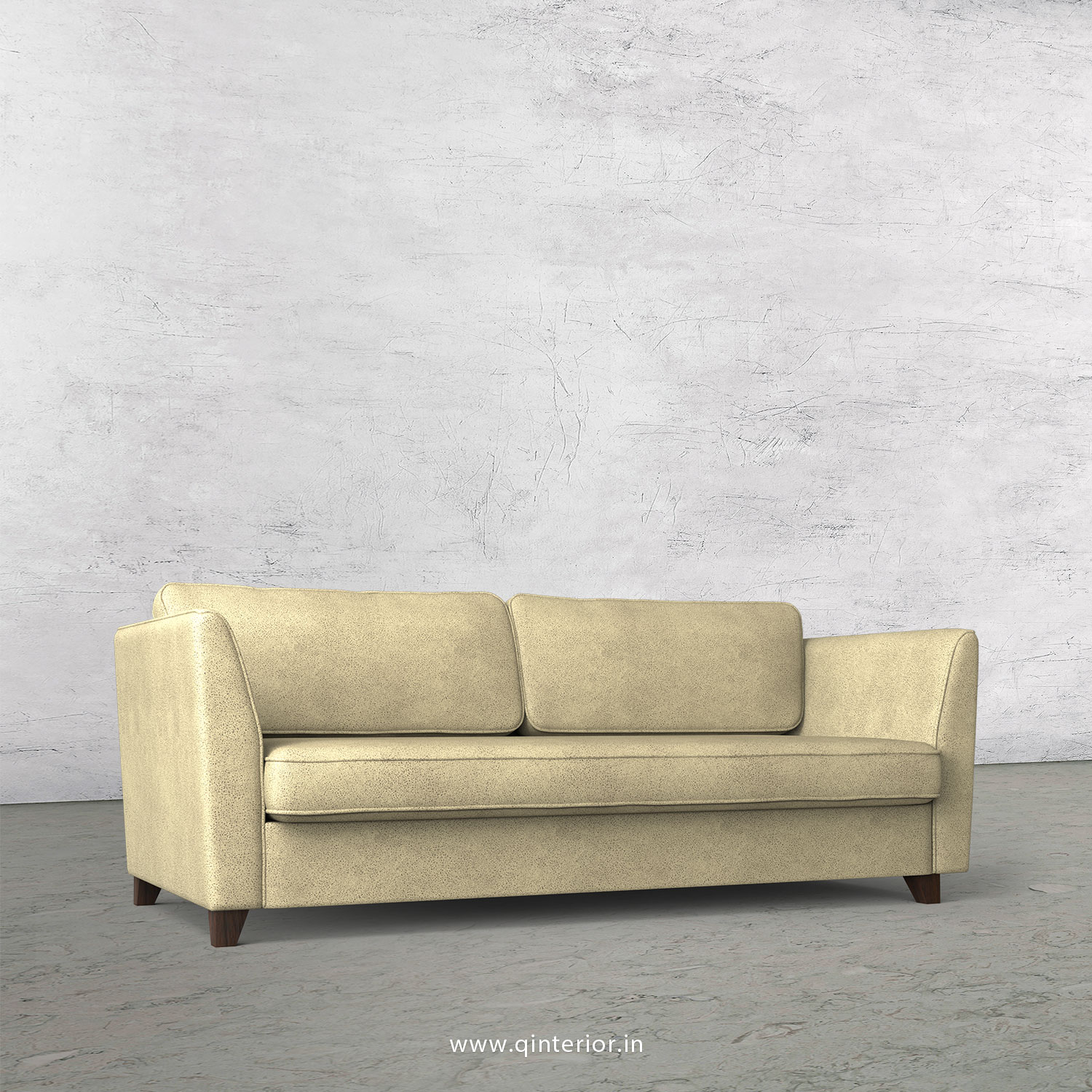 KINGSTONE 3 Seater Sofa in Fab Leather Fabric - SFA004 FL10