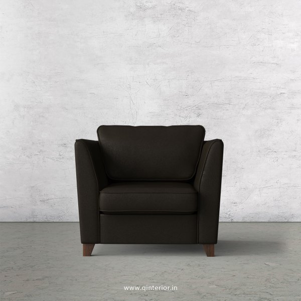 KINGSTONE 1 Seater Sofa in Fab Leather Fabric - SFA004 FL11