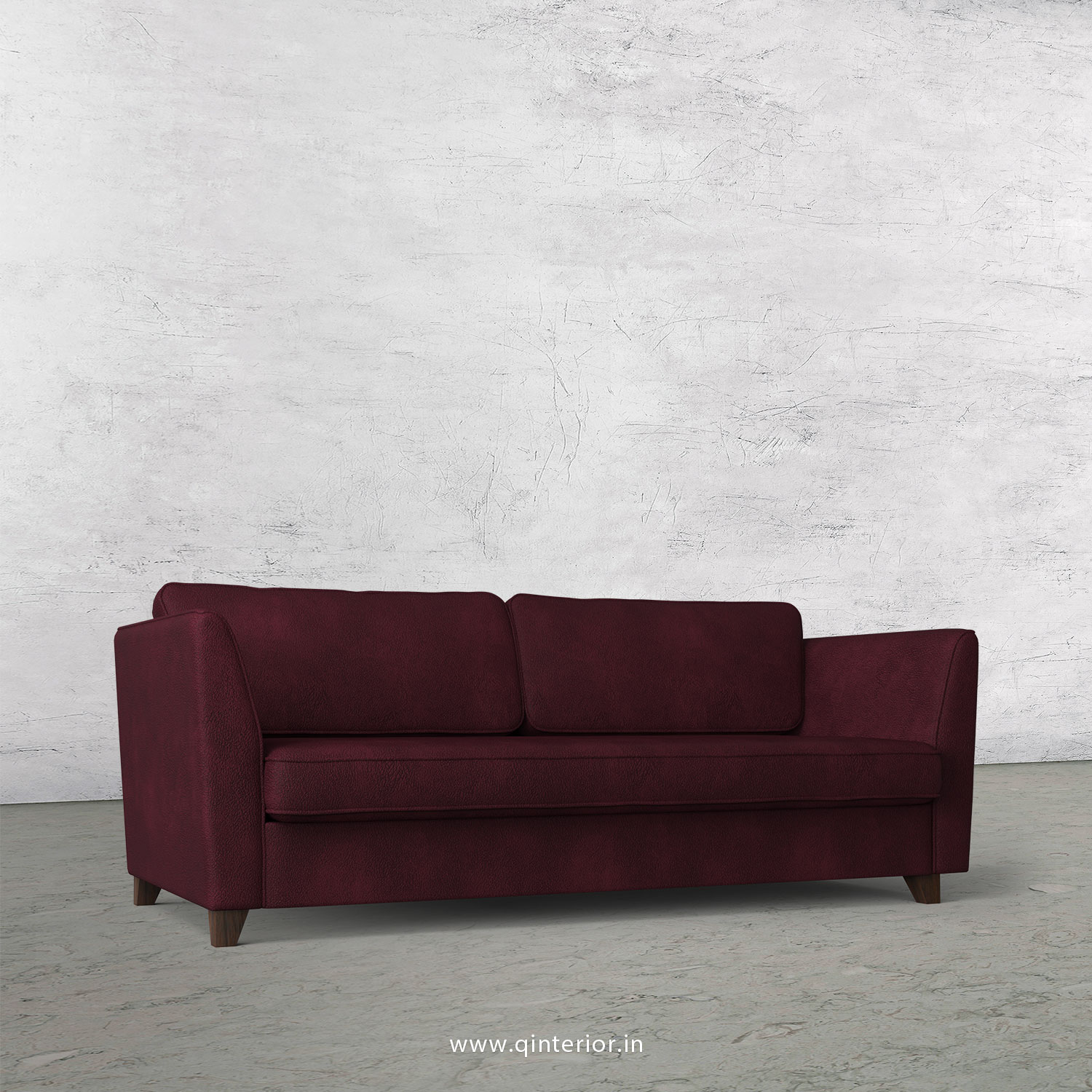 KINGSTONE 3 Seater Sofa in Fab Leather Fabric - SFA004 FL12