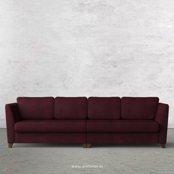 Kingstone 4 Seater Sofa in Fab Leather Fabric - SFA004 FL12