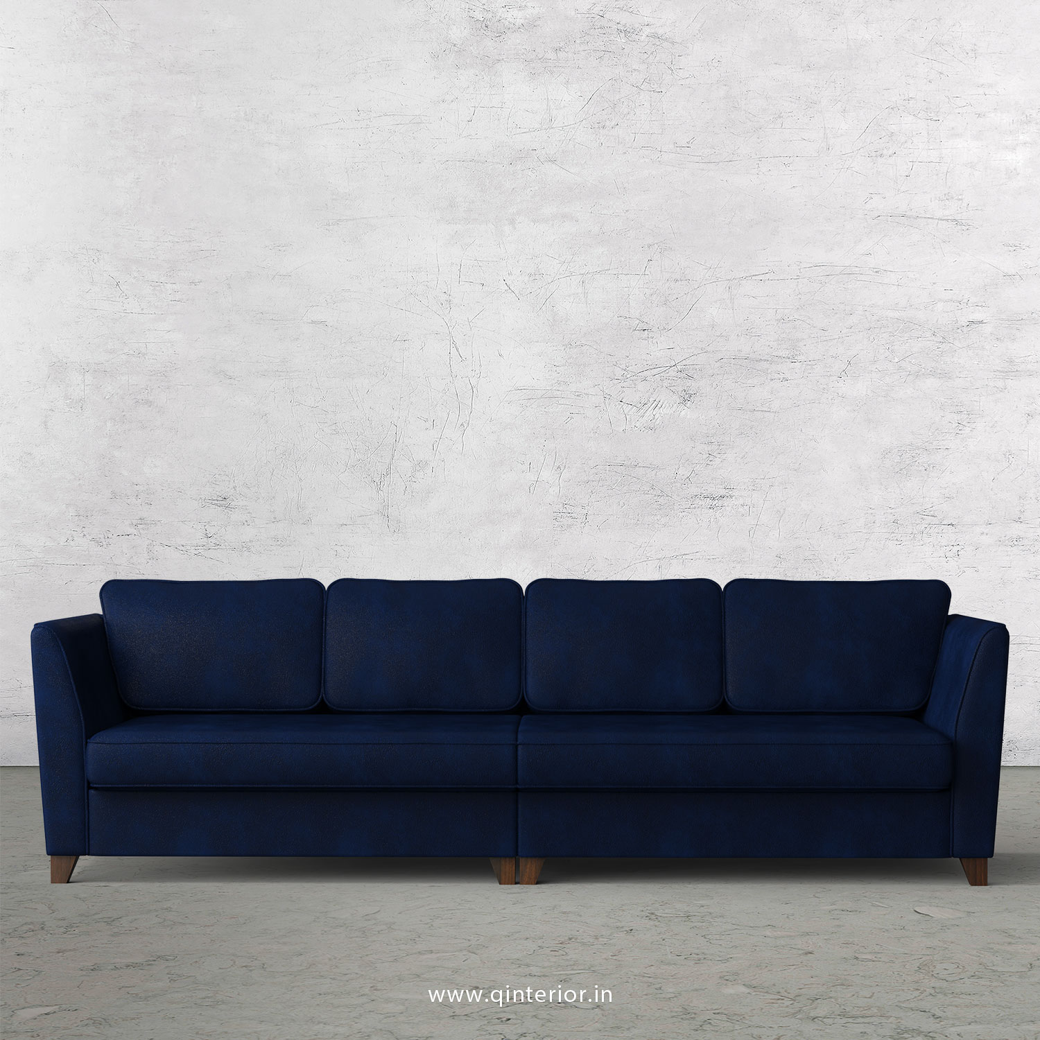 Kingstone 4 Seater Sofa in Fab Leather Fabric - SFA004 FL13