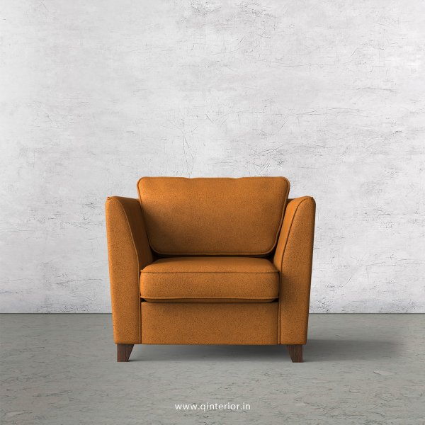 KINGSTONE 1 Seater Sofa in Fab Leather Fabric - SFA004 FL14