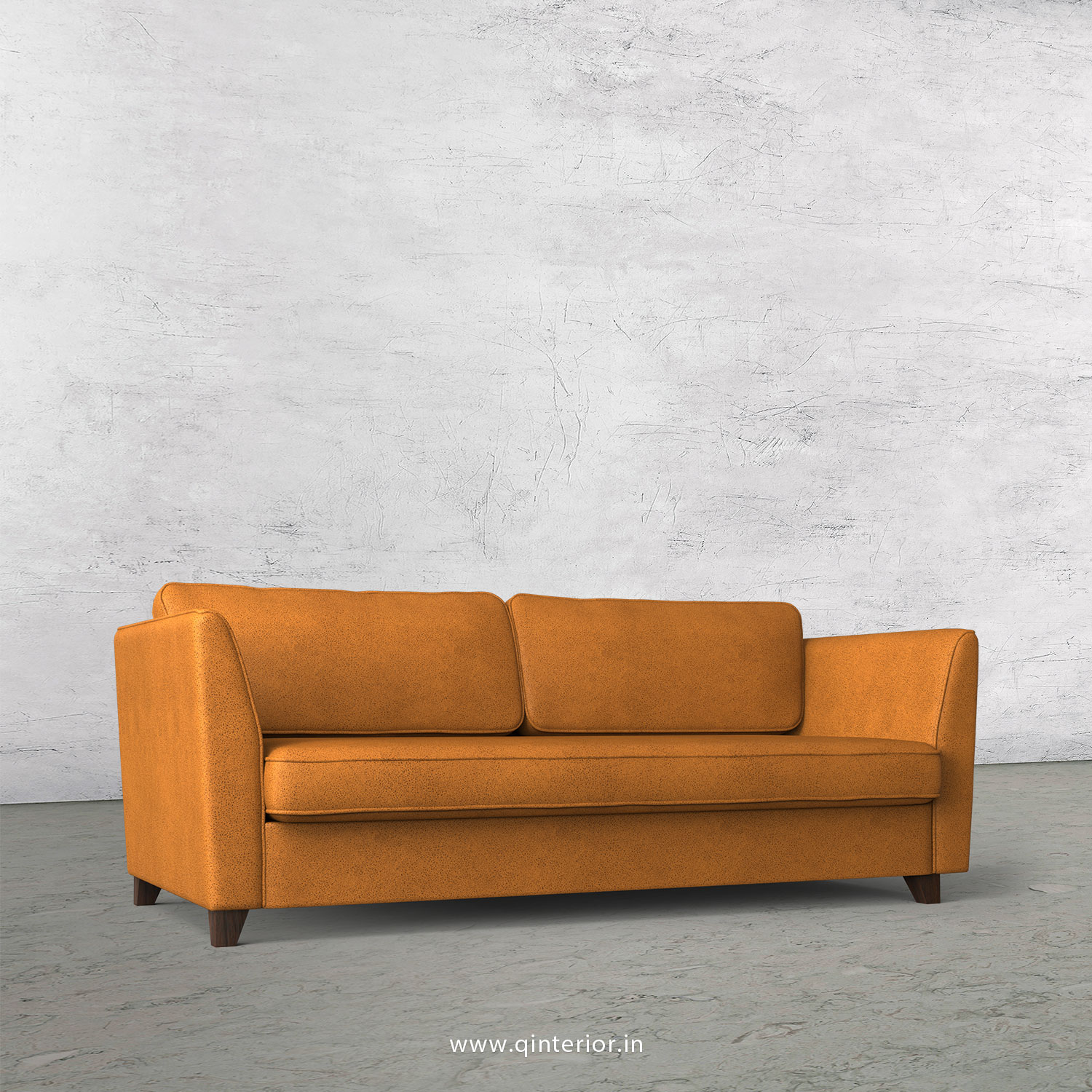 KINGSTONE 3 Seater Sofa in Fab Leather Fabric - SFA004 FL14