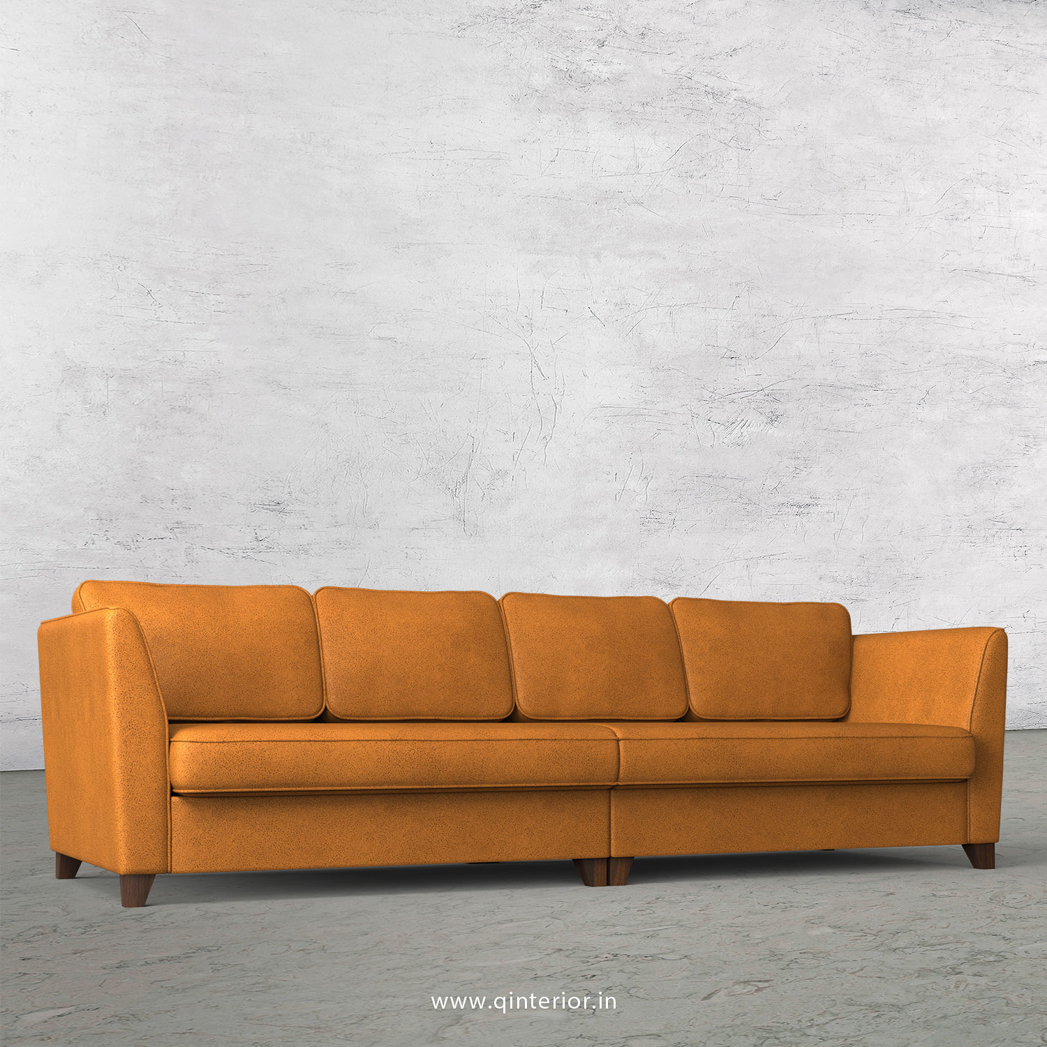 Kingstone 4 Seater Sofa in Fab Leather Fabric - SFA004 FL14