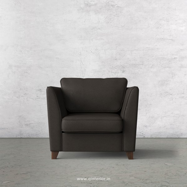 KINGSTONE 1 Seater Sofa in Fab Leather Fabric - SFA004 FL15