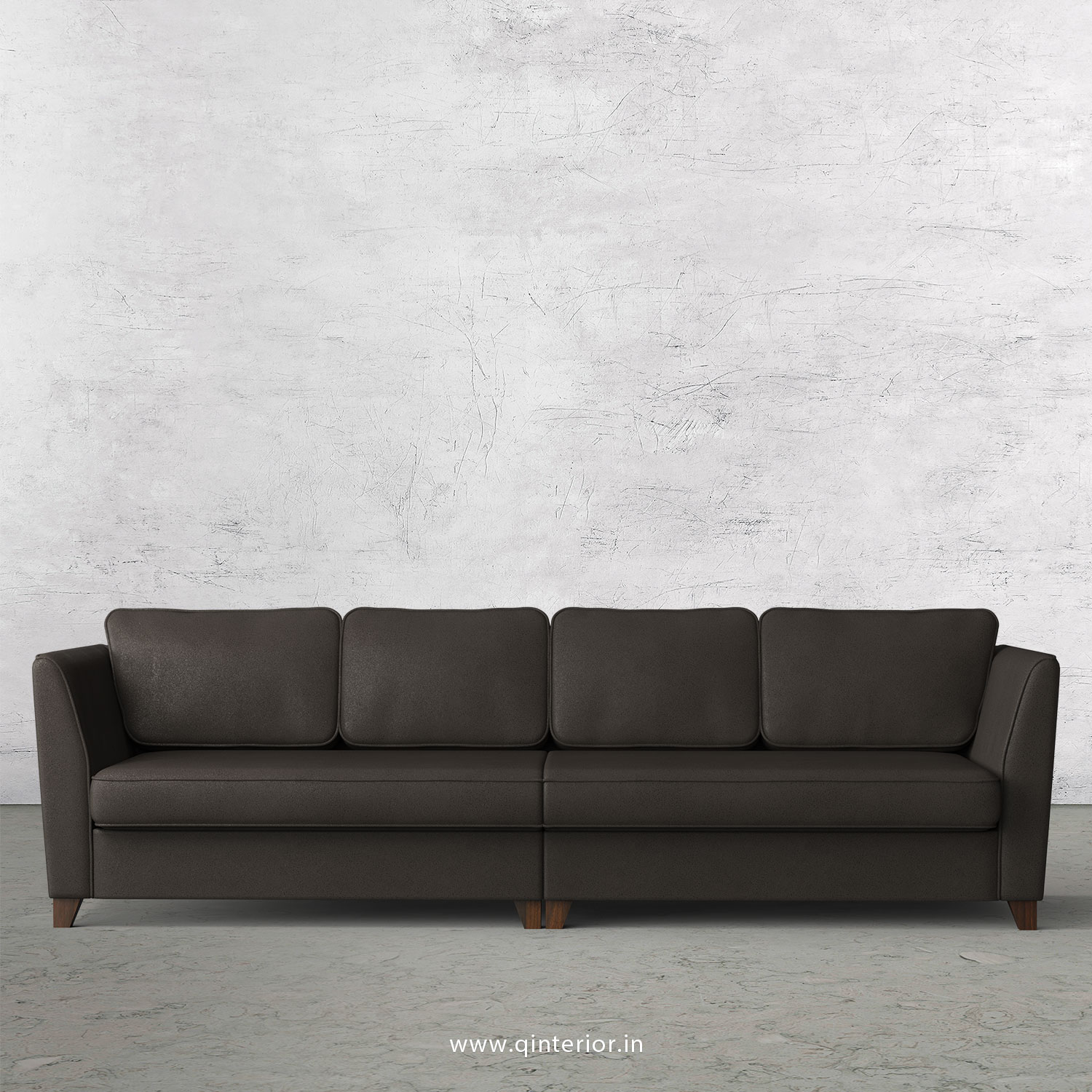 Kingstone 4 Seater Sofa in Fab Leather Fabric - SFA004 FL15