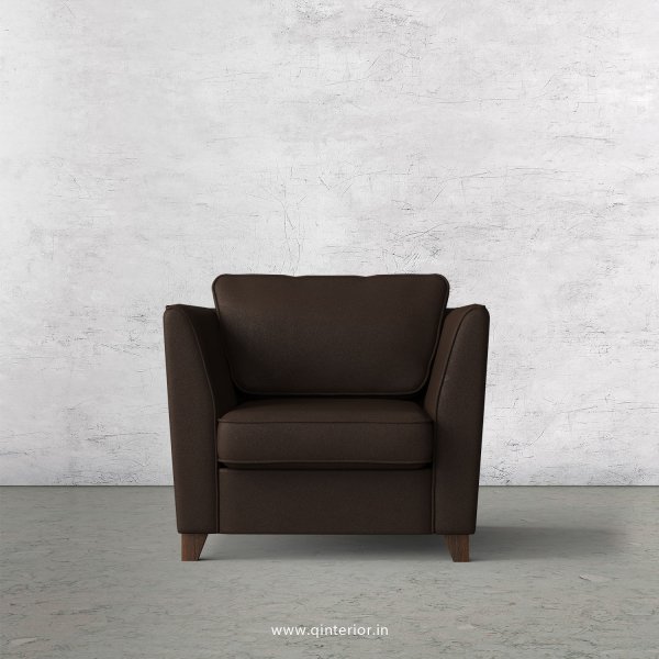 KINGSTONE 1 Seater Sofa in Fab Leather Fabric - SFA004 FL16