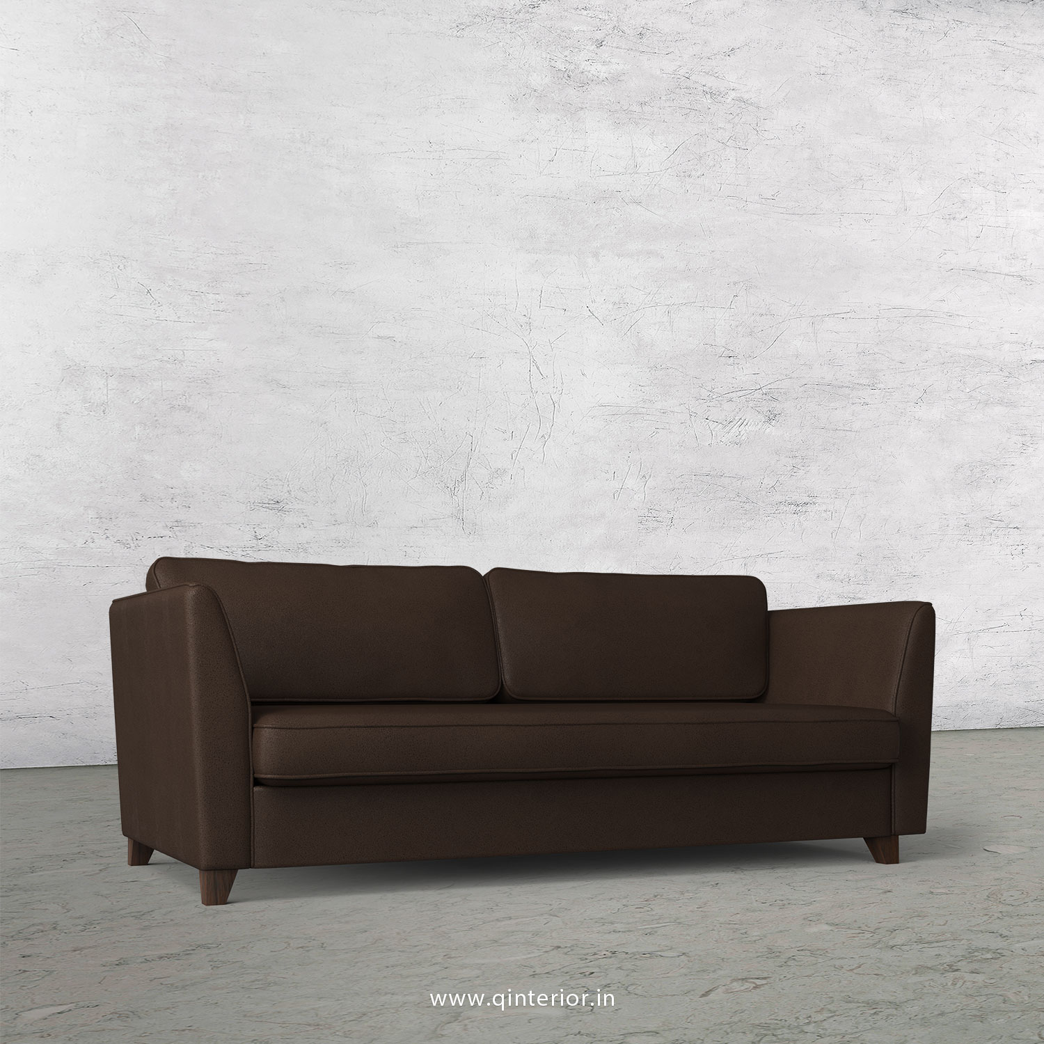 KINGSTONE 3 Seater Sofa in Fab Leather Fabric - SFA004 FL16