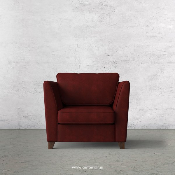 KINGSTONE 1 Seater Sofa in Fab Leather Fabric - SFA004 FL17