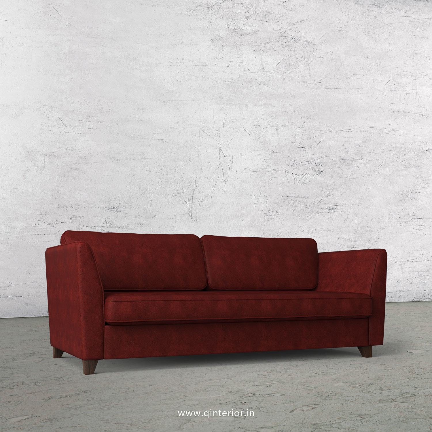 KINGSTONE 3 Seater Sofa in Fab Leather Fabric - SFA004 FL17