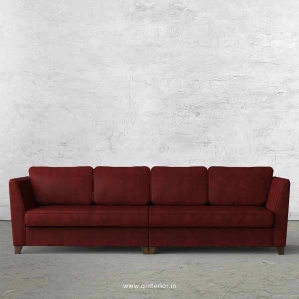 Kingstone 4 Seater Sofa in Fab Leather Fabric - SFA004 FL17