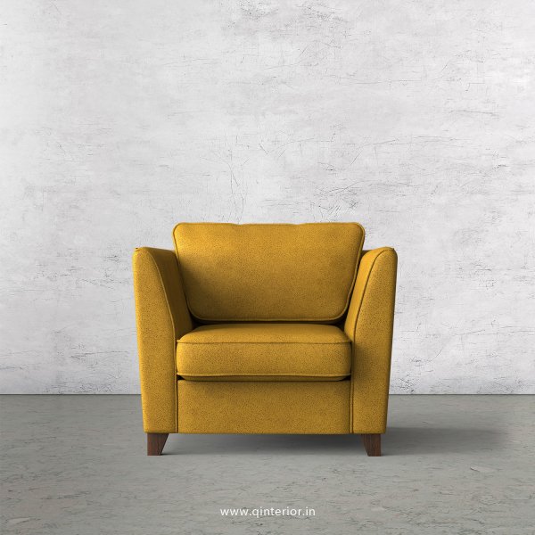 KINGSTONE 1 Seater Sofa in Fab Leather Fabric - SFA004 FL18