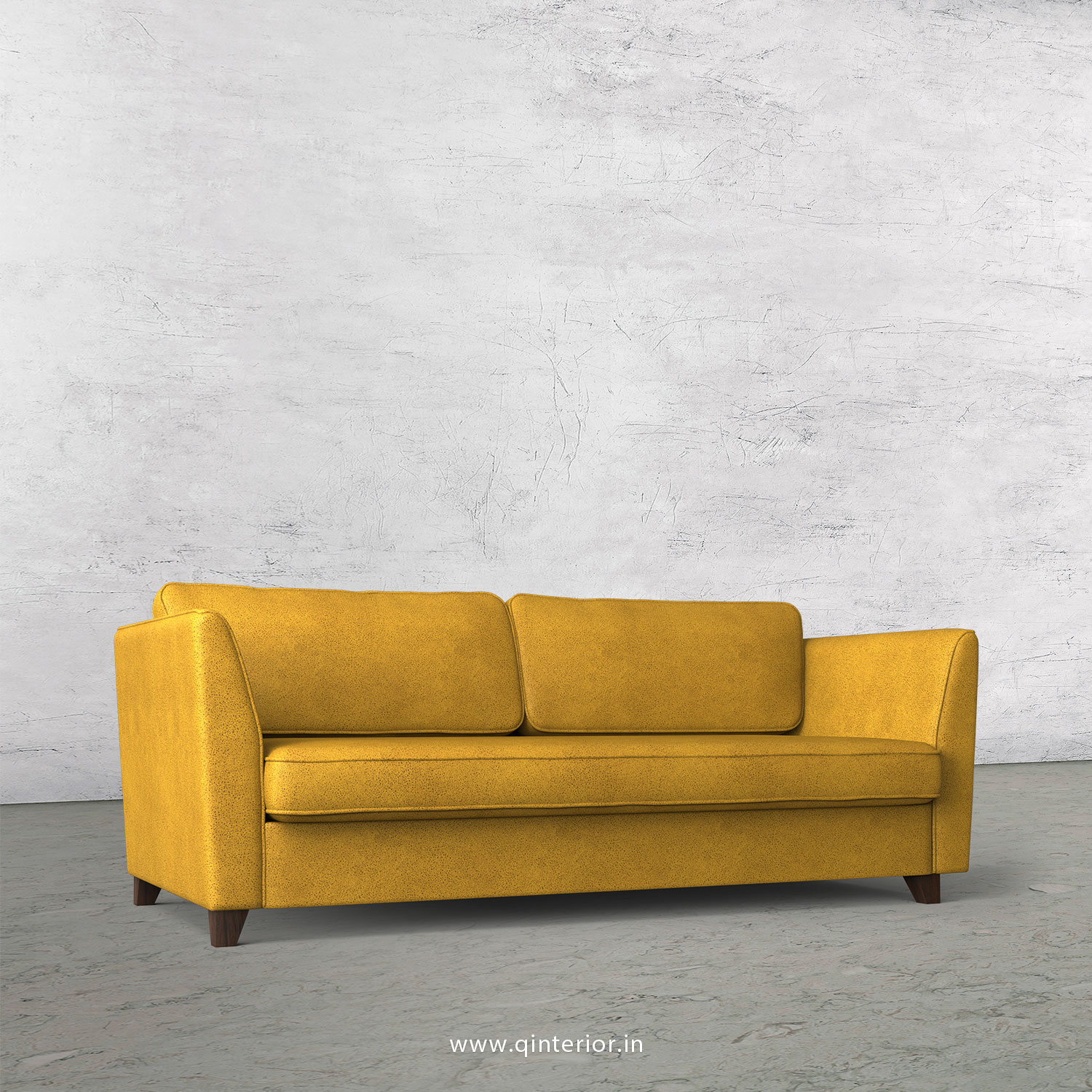 KINGSTONE 3 Seater Sofa in Fab Leather Fabric - SFA004 FL18