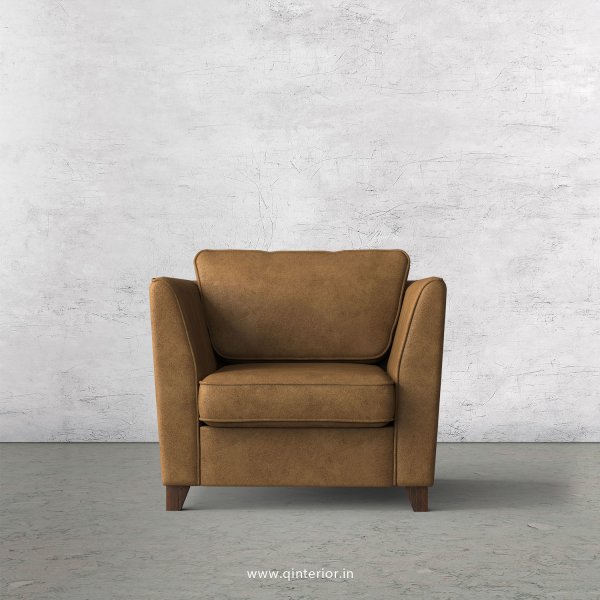 KINGSTONE 1 Seater Sofa in Fab Leather Fabric - SFA004 FL02