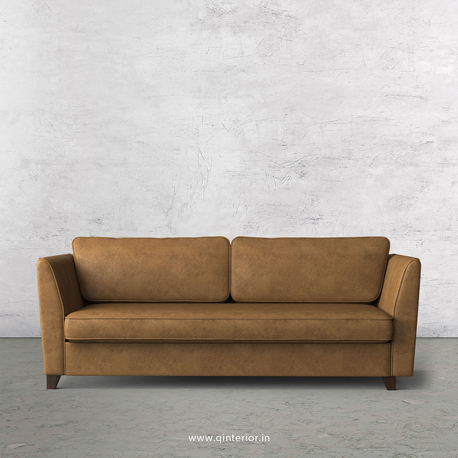 KINGSTONE 3 Seater Sofa in Fab Leather Fabric - SFA004 FL02