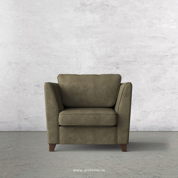 KINGSTONE 1 Seater Sofa in Fab Leather Fabric - SFA004 FL03