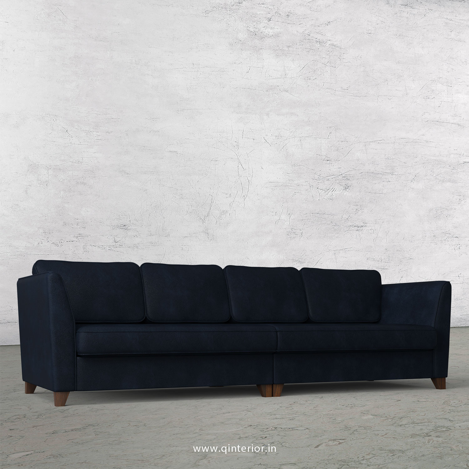 Kingstone 4 Seater Sofa in Fab Leather Fabric - SFA004 FL05
