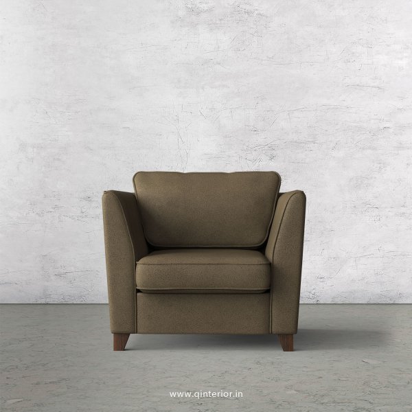 KINGSTONE 1 Seater Sofa in Fab Leather Fabric - SFA004 FL06