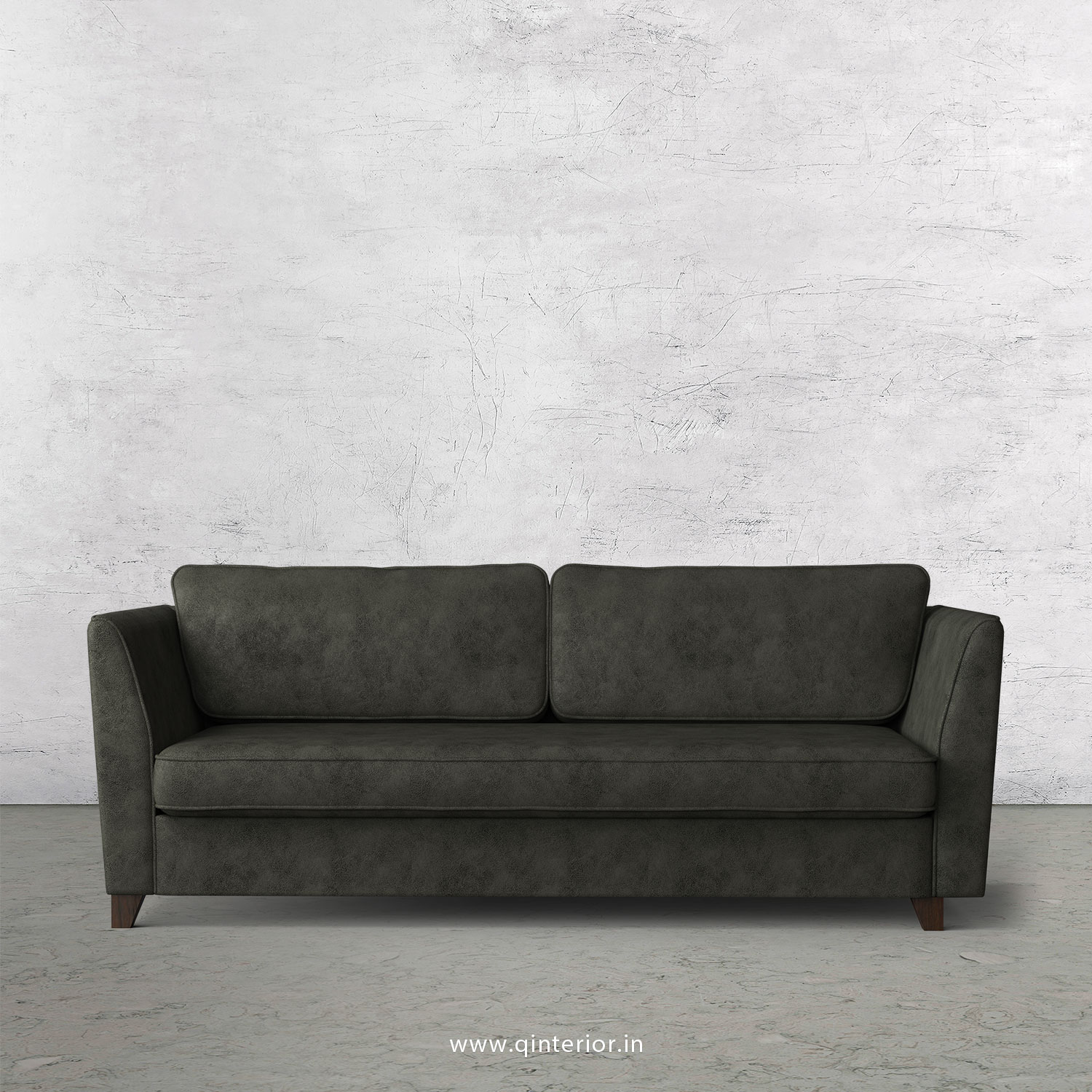 KINGSTONE 3 Seater Sofa in Fab Leather Fabric - SFA004 FL07