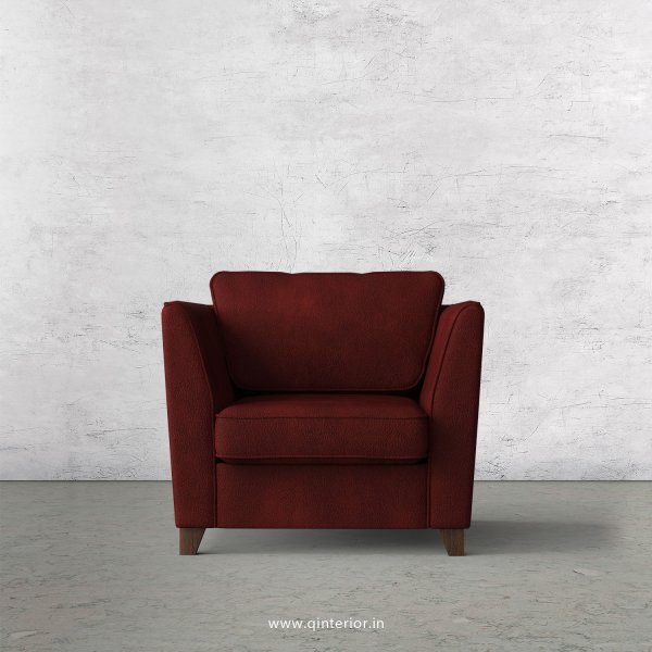 KINGSTONE 1 Seater Sofa in Fab Leather Fabric - SFA004 FL08