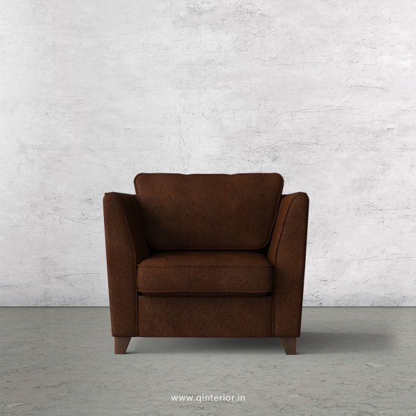 KINGSTONE 1 Seater Sofa in Fab Leather Fabric - SFA004 FL09