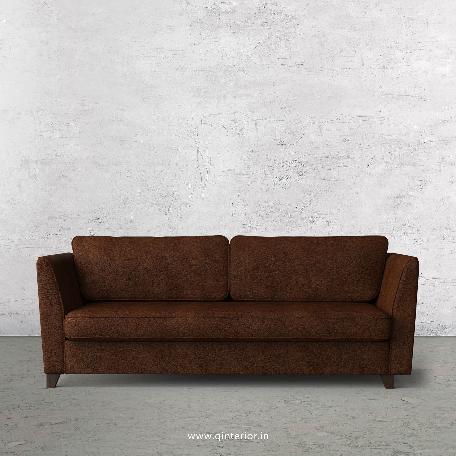 KINGSTONE 3 Seater Sofa in Fab Leather Fabric - SFA004 FL09