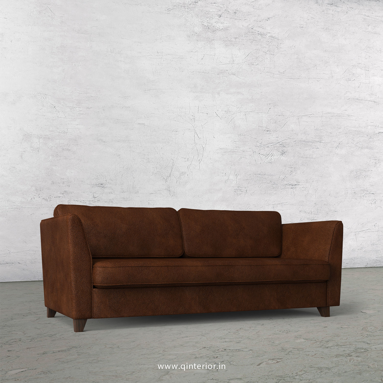 KINGSTONE 3 Seater Sofa in Fab Leather Fabric - SFA004 FL09