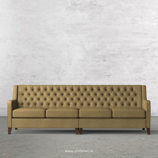 Eligence 4 Seater Sofa in Fab Leather Fabric - SFA011 FL01