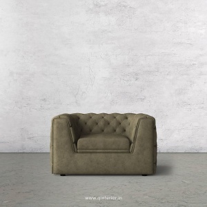 ERGO 1 Seater Sofa in Fab Leather Fabric - SFA009 FL06