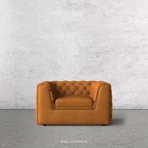 ERGO 1 Seater Sofa in Fab Leather Fabric - SFA009 FL14