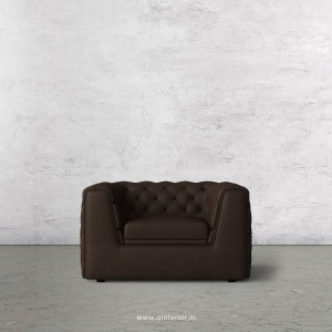 ERGO 1 Seater Sofa in Fab Leather Fabric - SFA009 FL16