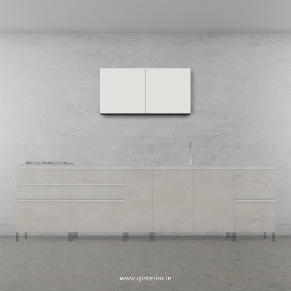Lambent Kitchen Wall Cabinet in Walnut and Pale Grey Finish - KWC005 C23